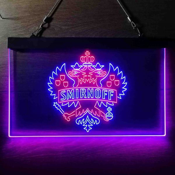 Smirnoff Logo Dual LED Neon Light Sign